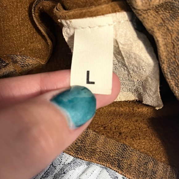 Vintage 80’s Firenze Brown Tan Cropped Genuine Leather Jacket L - Picture 12 of 12